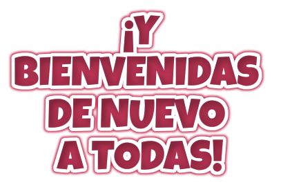 Y BIENVENIDAS DE NUEVO A TODAS! logo. Free logo maker.
